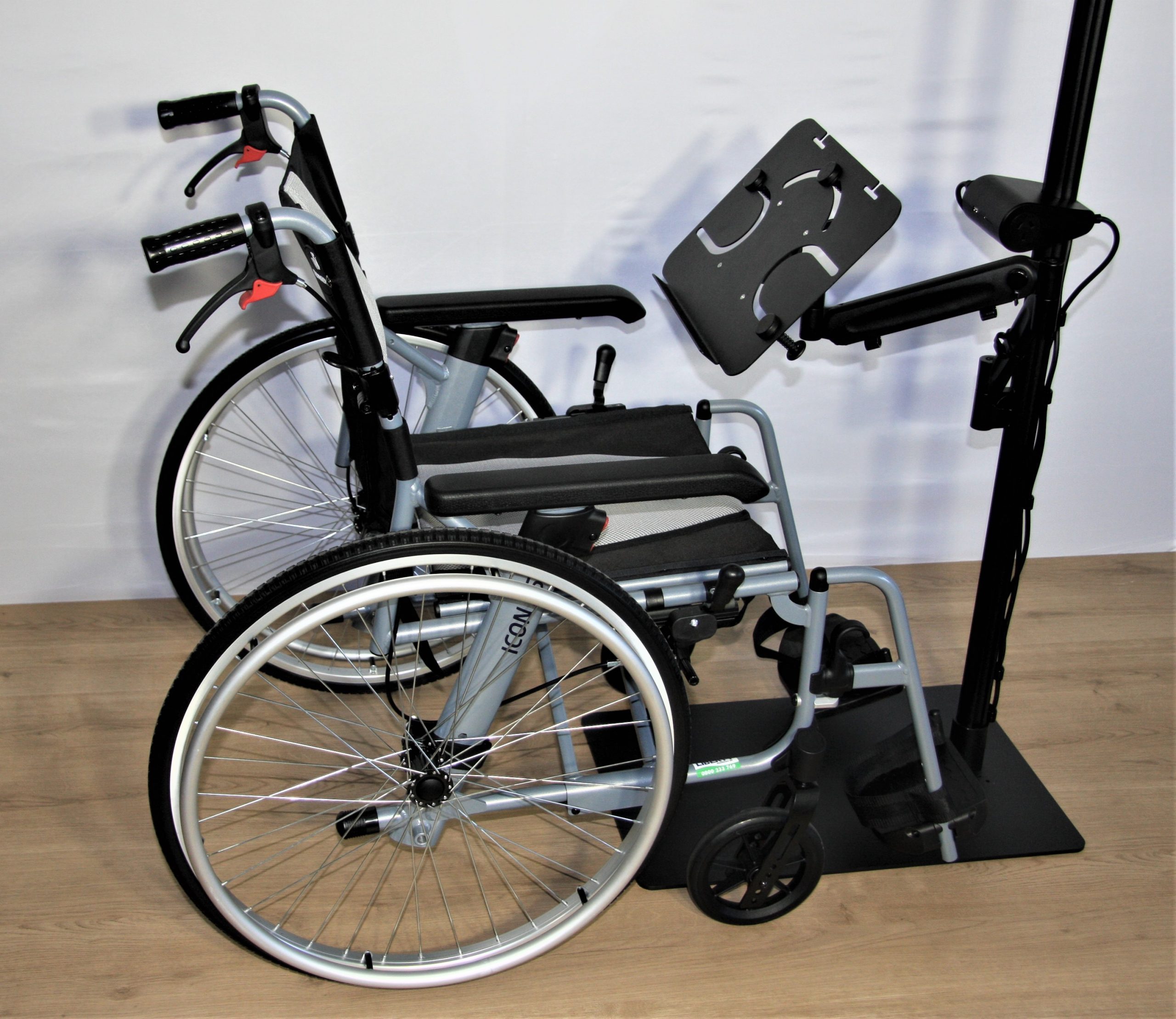 adjustable & portable monitor stands for wheelchair access