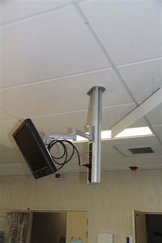 Integ ceiling monitor mounts