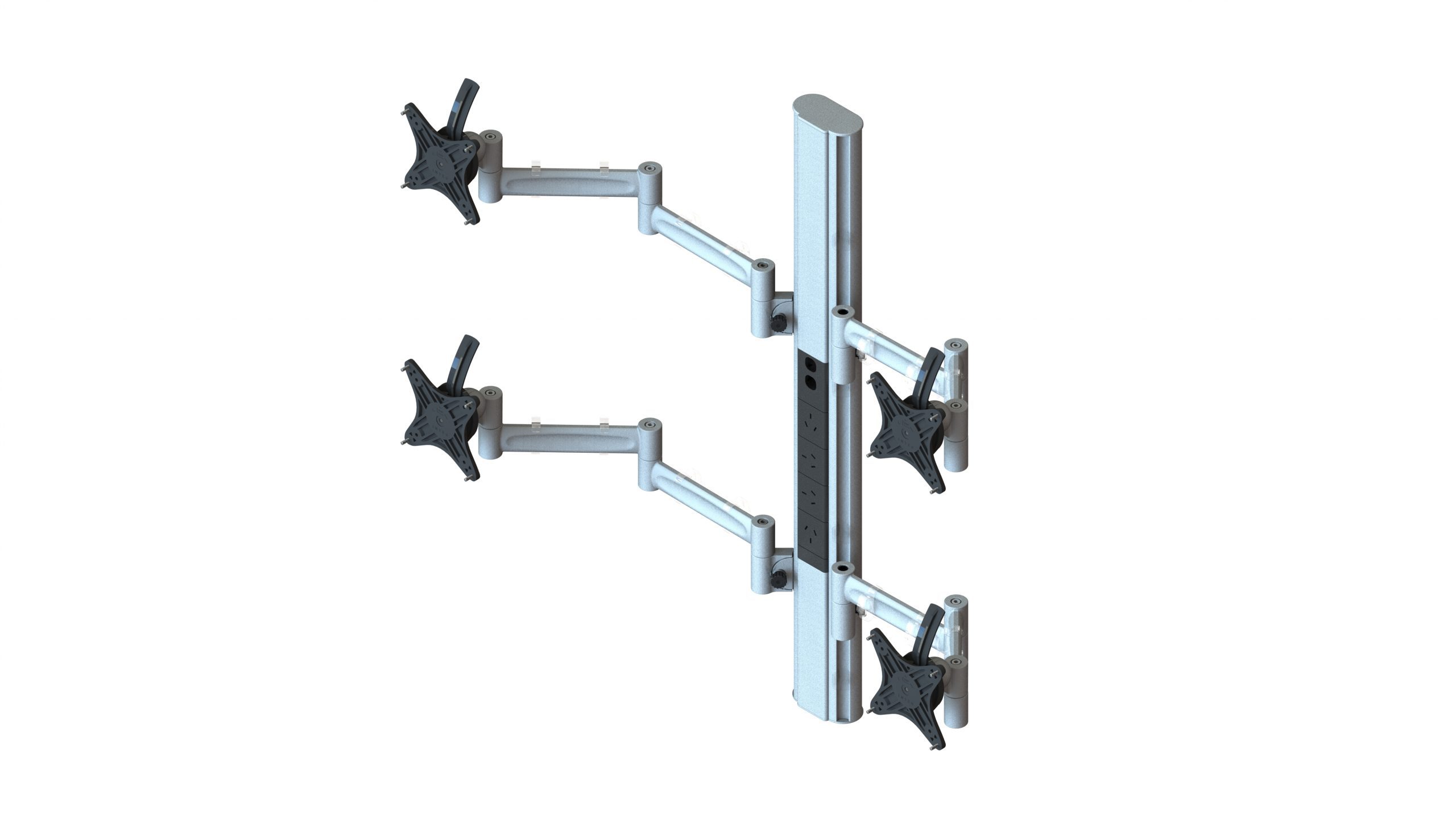 Apollo quad monitor wall mount